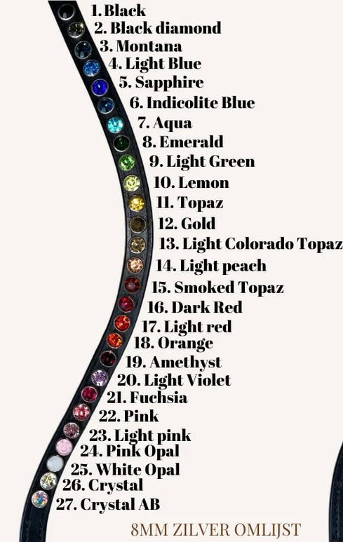 Hopmans Equestrian Hoofdstel Rosegoud Rocktrim Mat