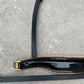 Neusriem Lak leer - Crème onderlegd - Rocktrim Goud